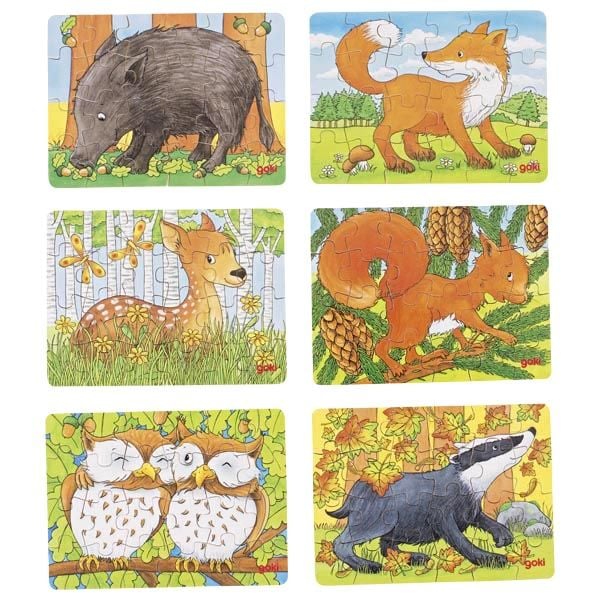 Produktbild: Minipuzzle Waldtiere