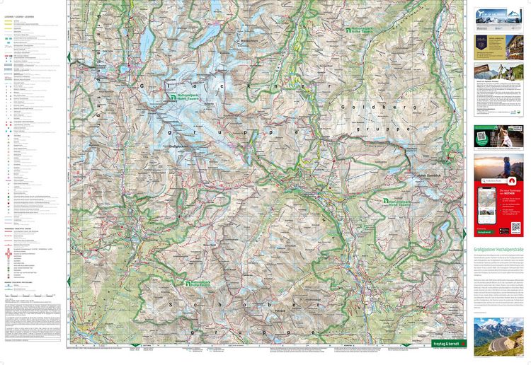 Produktbild: freytag & berndt Wanderkarte WK 120 Gro&szlig;glockner, Sonnblick - Kaprun - Zell am See 1:50.000
