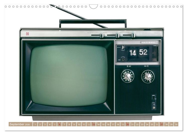 Produktbild: Fernseher der 1950er bis 70er Jahre: In die R&ouml;hre geguckt (Wandkalender 2026 DIN A3 quer), CALVENDO Monatskalender