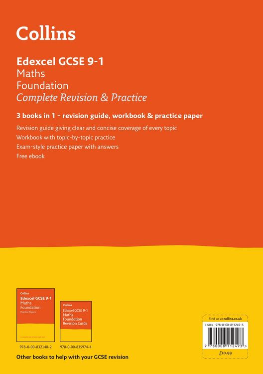 Produktbild: Edexcel GCSE 9-1 Maths Foundation All-in-One Complete Revision and Practice