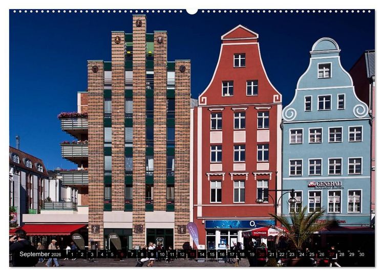Produktbild: Ostseeperle Rostock (Wandkalender 2026 DIN A2 quer), CALVENDO Monatskalender