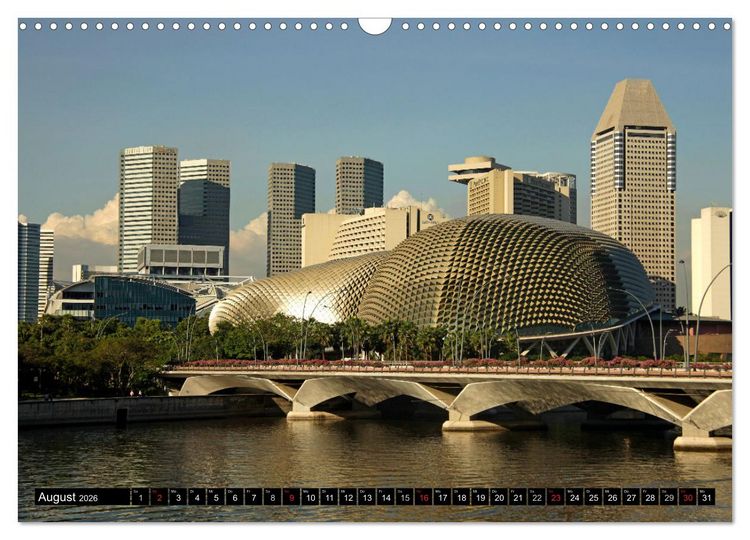 Produktbild: Asien - Singapur (Wandkalender 2026 DIN A3 quer), CALVENDO Monatskalender