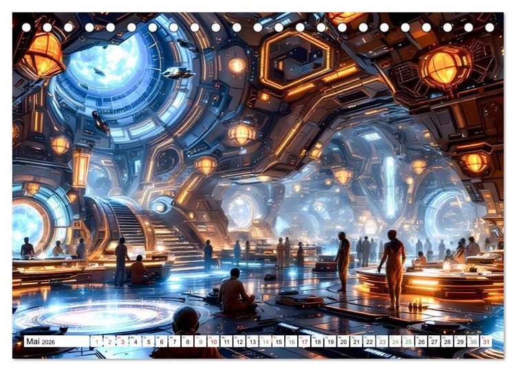 Produktbild: Welten aus Licht (Tischkalender 2026 DIN A5 quer), CALVENDO Monatskalender