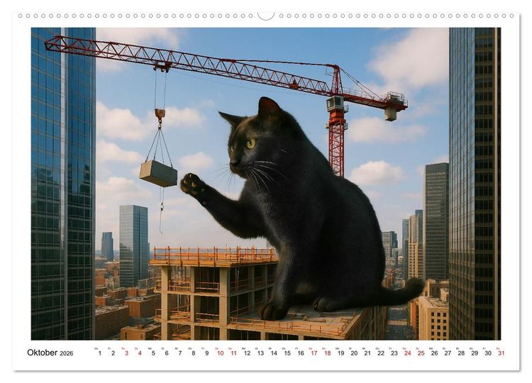 Produktbild: Katzen Weltherrschaft (hochwertiger Premium Wandkalender 2026 DIN A2 quer), Kunstdruck in Hochglanz