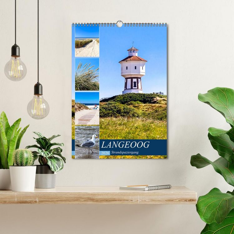 Produktbild: LANGEOOG Strandspaziergang (Wandkalender 2026 DIN A3 hoch), CALVENDO Monatskalender