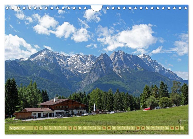 Produktbild: Zauber der Zugspitze (Wandkalender 2026 DIN A4 quer), CALVENDO Monatskalender