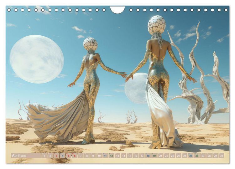 Produktbild: T&auml;nzer im surrealen Stil (Wandkalender 2026 DIN A4 quer), CALVENDO Monatskalender