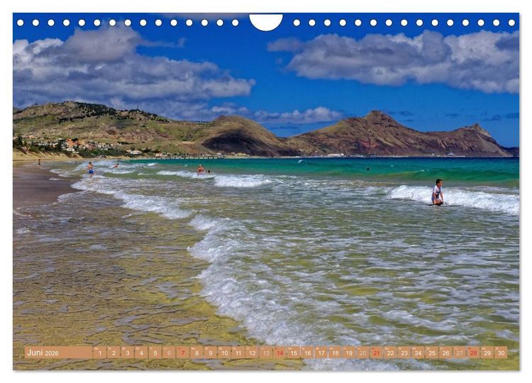 Produktbild: Porto Santo Trauminsel im Atlantik (Wandkalender 2026 DIN A4 quer), CALVENDO Monatskalender