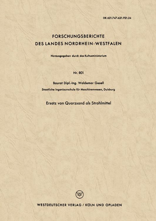 Produktbild: Ersatz von Quarzsand als Strahlmittel
