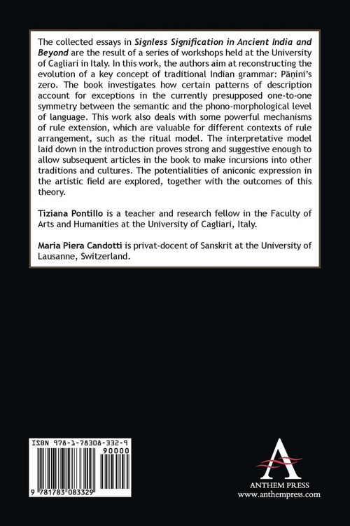 Produktbild: Signless Signification in Ancient India and Beyond