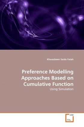 Produktbild: Fatah, K: Preference Modelling Approaches Based on Cumulativ