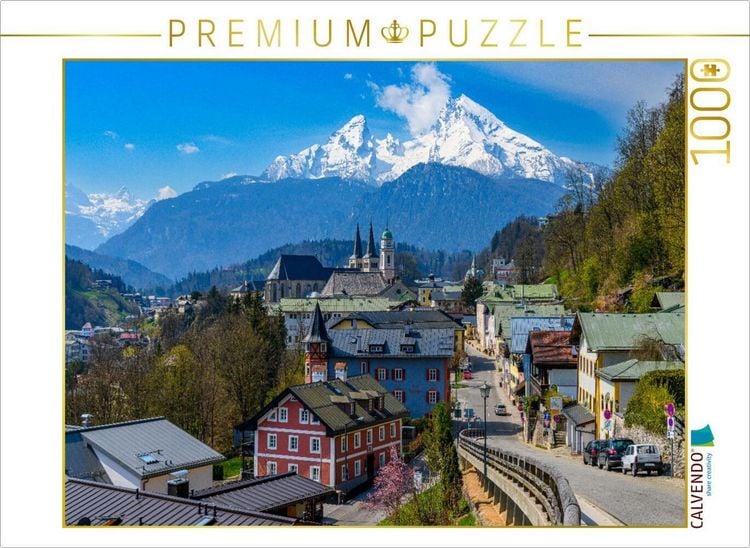Produktbild: CALVENDO Puzzle Blick auf Berchtesgaden, Berchtesgaden | 1000 Teile Lege-Gr&ouml;&szlig;e 64x48cm Foto-Puzzle f&uuml;r gl&uuml;ckliche Stunden