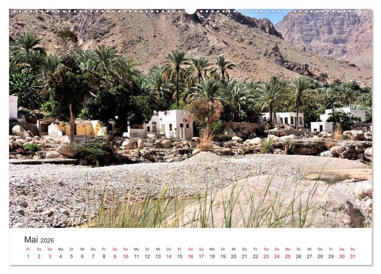 Produktbild: Sultanat Oman - Land des Orients (hochwertiger Premium Wandkalender 2026 DIN A2 quer), Kunstdruck in Hochglanz