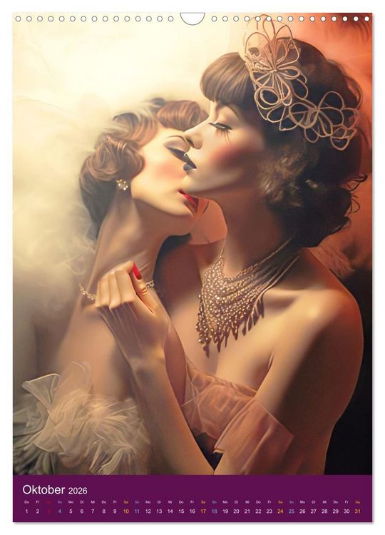 Produktbild: Burlesque T&auml;nzerinnen - Verf&uuml;hrerischer Tanz (Wandkalender 2026 DIN A3 hoch), CALVENDO Monatskalender