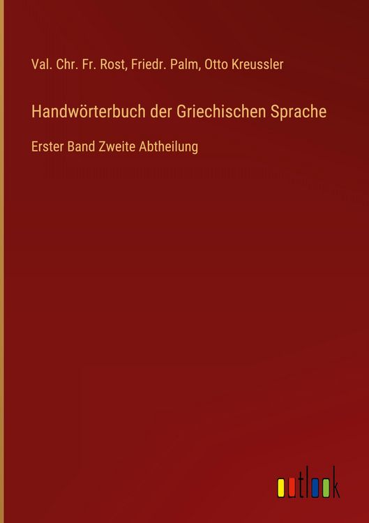 Produktbild: Handw&ouml;rterbuch der Griechischen Sprache