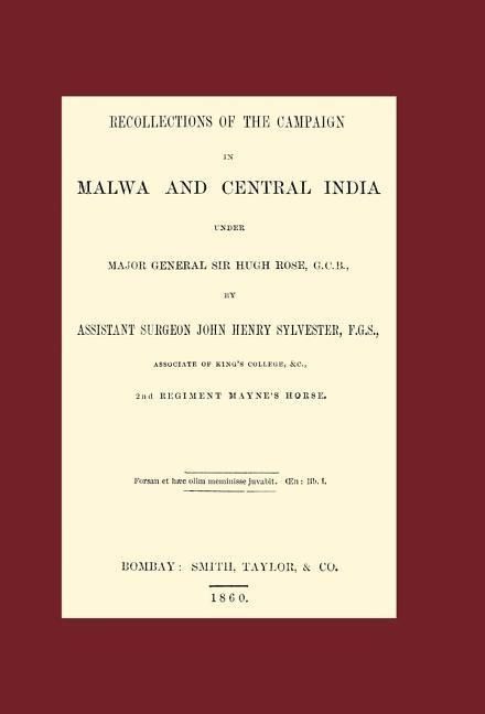 Produktbild: Recollections of the Campaign in Malwa and Central India Under Major General Sir Hugh Rose G.C.B.