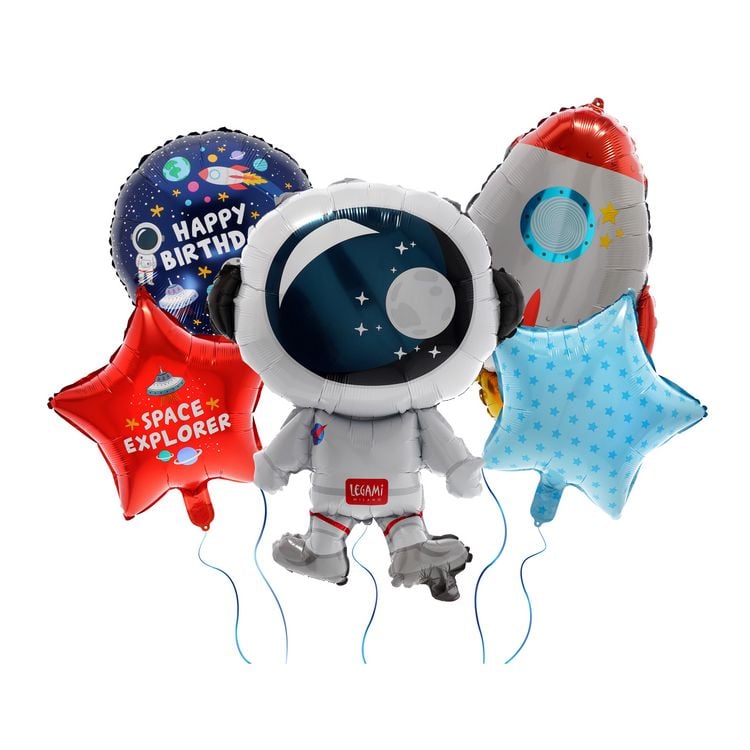 Produktbild: Legami 5er Set Ballons - Let's Party! - Weltall