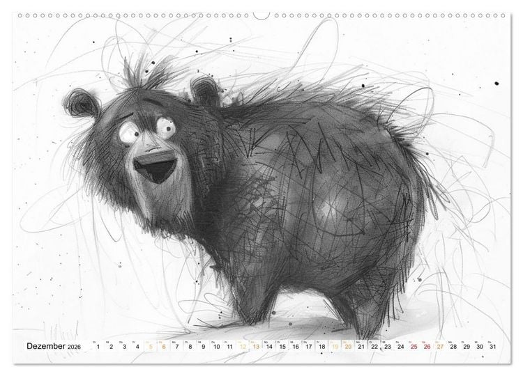 Produktbild: Tierisches Tohuwabohu (Wandkalender 2026 DIN A2 quer), CALVENDO Monatskalender