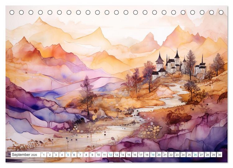 Produktbild: Farbsinfonie der Natur (Tischkalender 2026 DIN A5 quer), CALVENDO Monatskalender