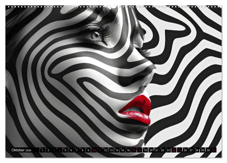 Produktbild: Faszination Bodypainting (Wandkalender 2026 DIN A2 quer), CALVENDO Monatskalender