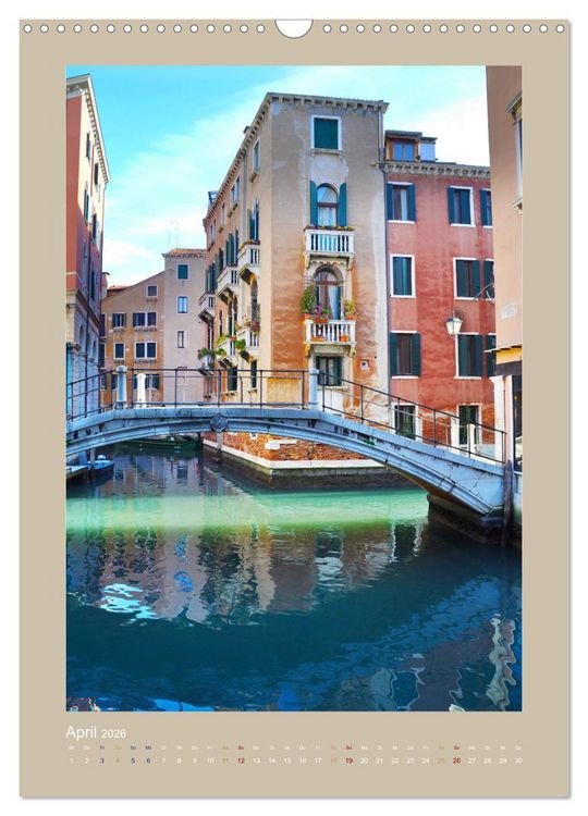 Produktbild: Erlebe mit mir Venedig im Winter (Wandkalender 2026 DIN A3 hoch), CALVENDO Monatskalender