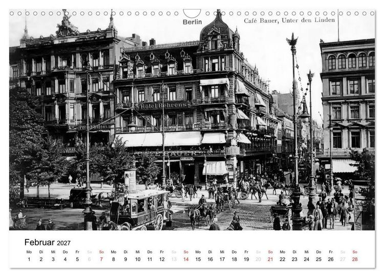 Produktbild: Gr&uuml;&szlig;e aus dem alten Berlin (Wandkalender 2027 DIN A3 quer), CALVENDO Monatskalender