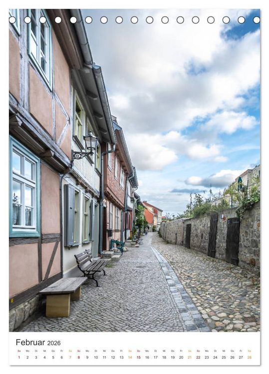 Produktbild: Altstadt Quedlinburg (Tischkalender 2026 DIN A5 hoch), CALVENDO Monatskalender