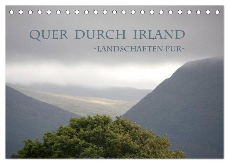 Produktbild: Quer durch Irland - Landschaften pur (Tischkalender 2026 DIN A5 quer), CALVENDO Monatskalender