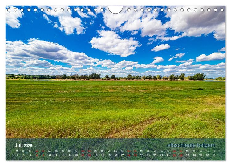 Produktbild: der elbestrom landschaft (Wandkalender 2026 DIN A4 quer), CALVENDO Monatskalender