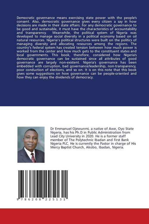 Produktbild: Sustainable Democratic Governance In Nigeria