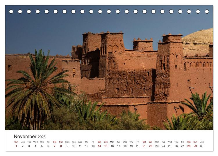 Produktbild: A quick trip to Morocco (Desk Calendar 2026 DIN A5 landscape), CALVENDO 12 Month DeskCalendar