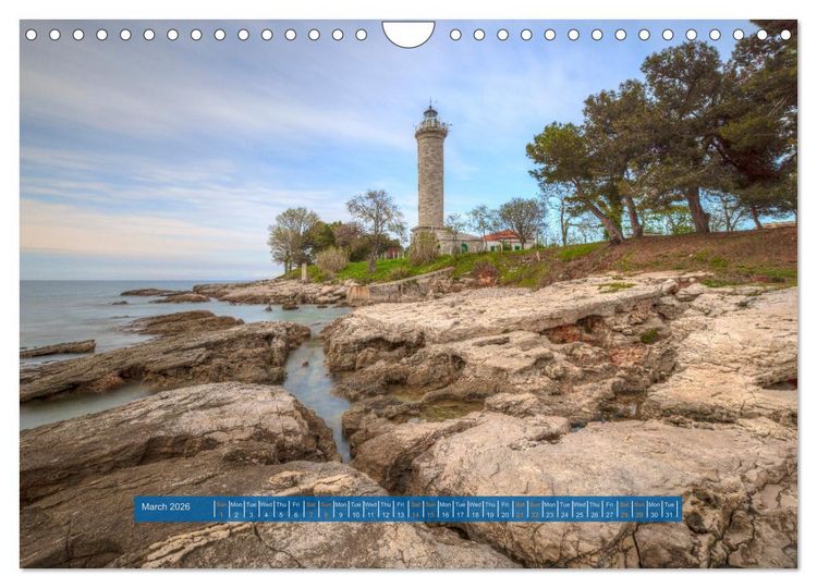 Produktbild: Istria - Croatia The green oasis of the northern Adriatic. (Wall Calendar 2026 DIN A4 landscape), CALVENDO 12 Month Wall Calendar