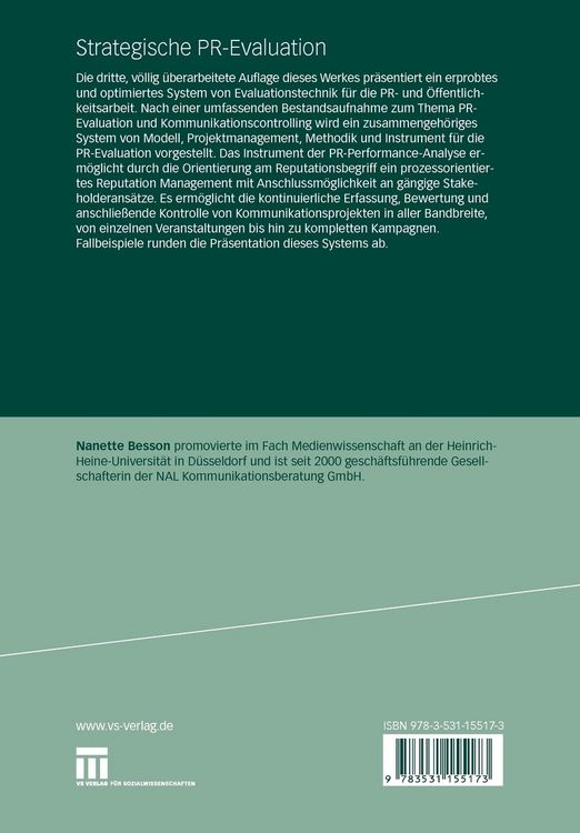 Produktbild: Strategische PR-Evaluation