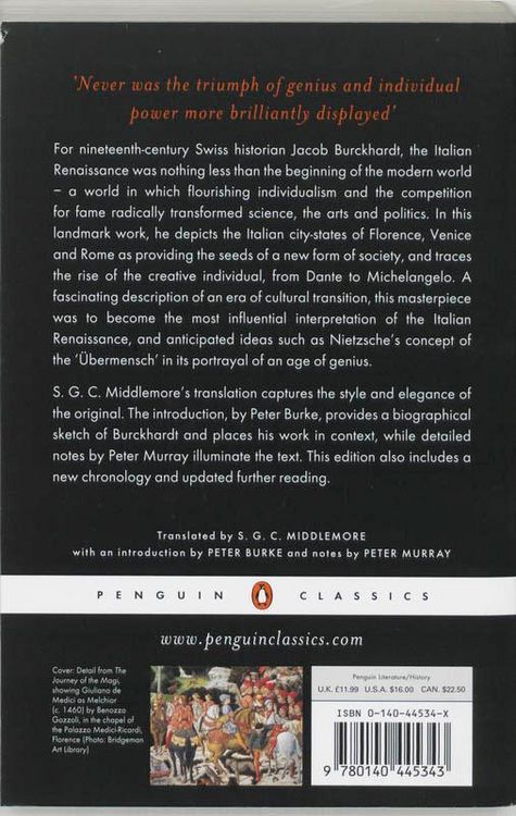 Produktbild: The Civilization of the Renaissance in Italy