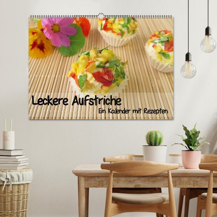 Produktbild: Leckere Aufstriche - Ein Kalender mit Rezepten (Wandkalender 2027 DIN A2 quer), CALVENDO Monatskalender