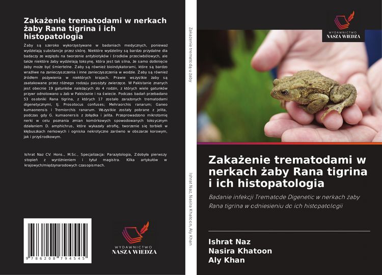 Produktbild: Zaka&iquest;enie trematodami w nerkach &iquest;aby Rana tigrina i ich histopatologia