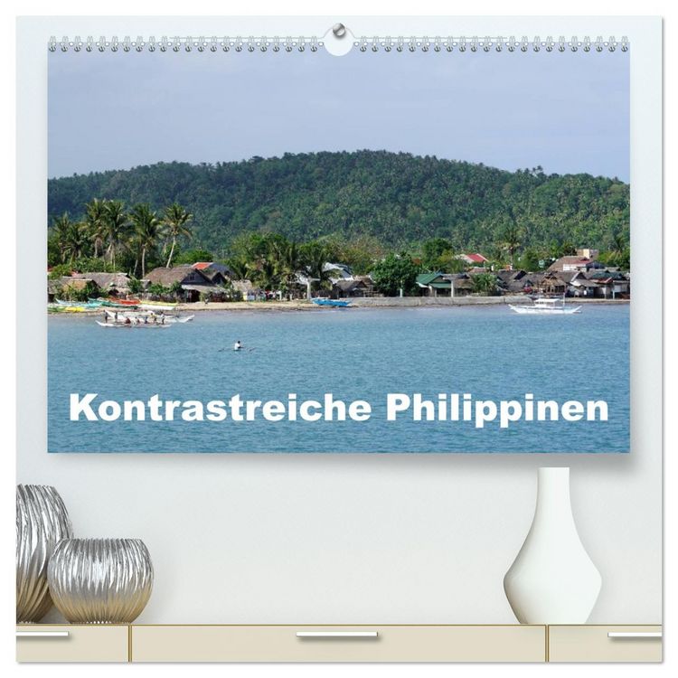 Produktbild: Kontrastreiche Philippinen (hochwertiger Premium Wandkalender 2026 DIN A2 quer), Kunstdruck in Hochglanz