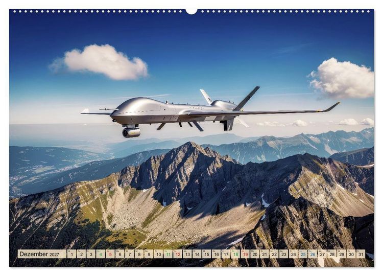Produktbild: Drohnen - Weltweit (Wandkalender 2027 DIN A2 quer), CALVENDO Monatskalender