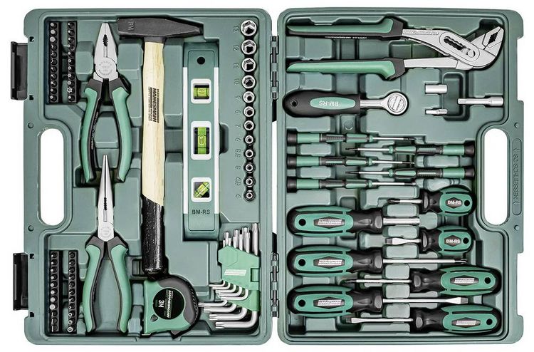 Produktbild: Br&uuml;der Mannesmann M29084 Werkzeugset Heimwerker im Koffer