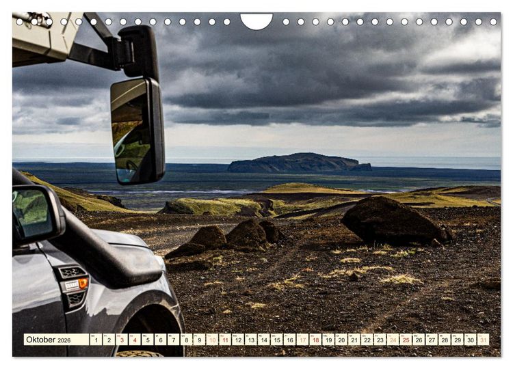 Produktbild: Overlanding on Iceland - Mit dem 4x4 Camper kreuz und quer &uuml;ber die Insel (Wandkalender 2026 DIN A4 quer), CALVENDO Monatskalender