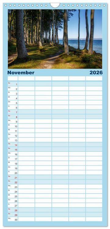 Produktbild: Familienplaner 2026 - Seeheilbad Heiligendamm mit 5 Spalten (Wandkalender, 21 x 45 cm) CALVENDO