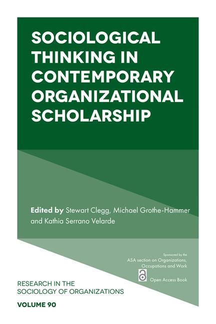 Produktbild: Sociological Thinking in Contemporary Organizational Scholarship