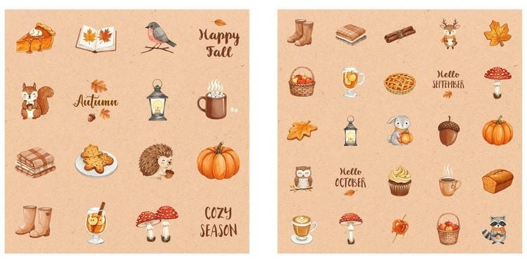 Produktbild: Sticker Love: Herbstzauber &ndash; &Uuml;ber 300 Etiketten und Cozy-Autumn-Aufkleber mit beschreibbarer Oberfl&auml;che