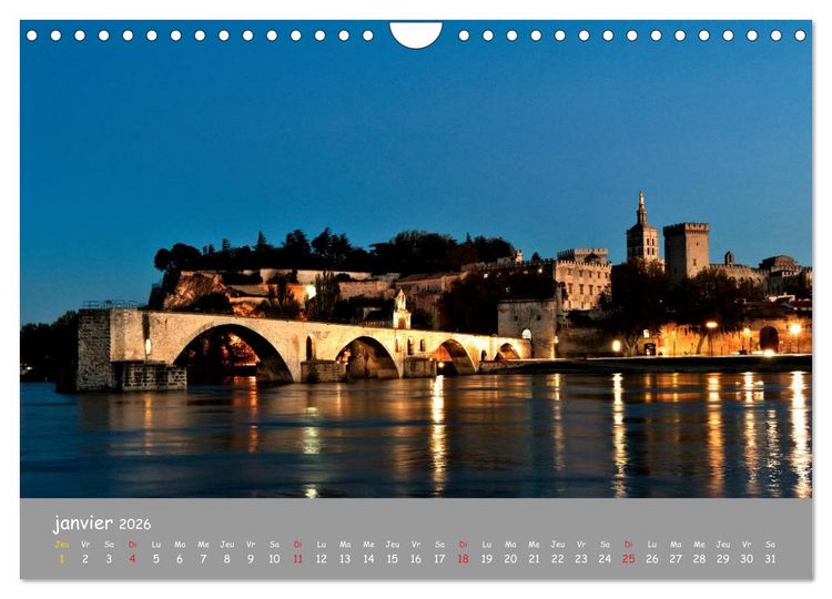 Produktbild: Grands sites de Provence (Calendrier mural 2026 DIN A4 vertical), CALVENDO calendrier mensuel