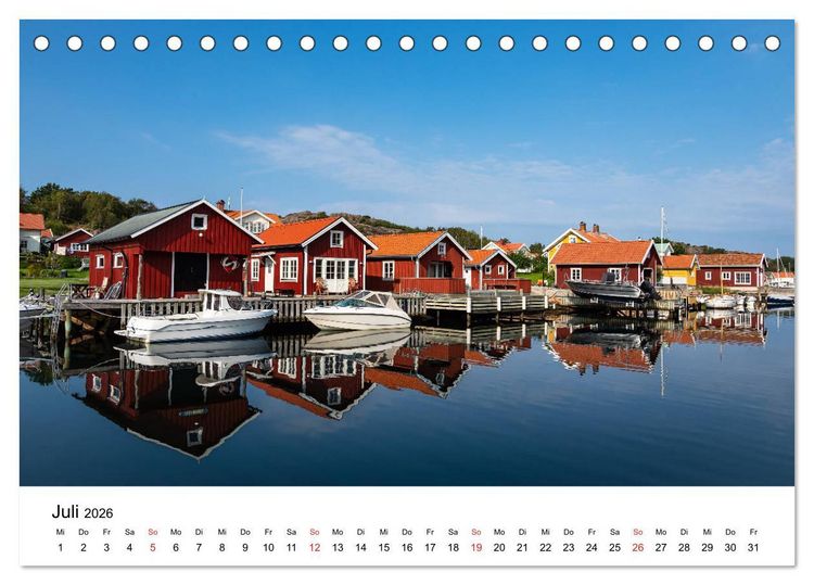 Produktbild: Westk&uuml;ste in Schweden (Tischkalender 2026 DIN A5 quer), CALVENDO Monatskalender