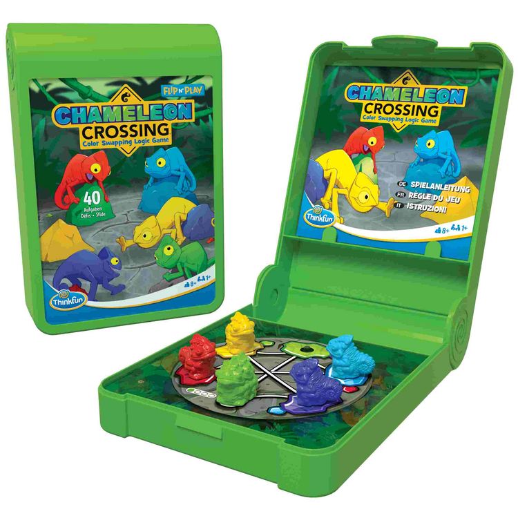 ThinkFun Flip N' Play Gioco Da Viaggio Topsy Turtles: Rompicapo Portatile Per Bambini, Ideale Per Auto, Aereo E Vacanze