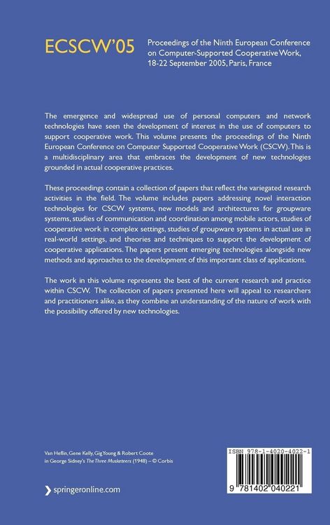 Produktbild: Ecscw 2005