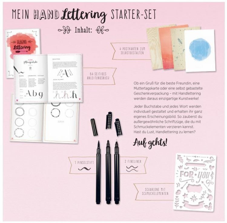 Produktbild: Mein Handlettering Starter-Set (100% selbst gemacht)