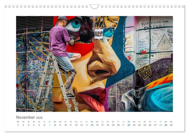 Produktbild: Street Art and City Vibes (Wandkalender 2026 DIN A3 quer), CALVENDO Monatskalender