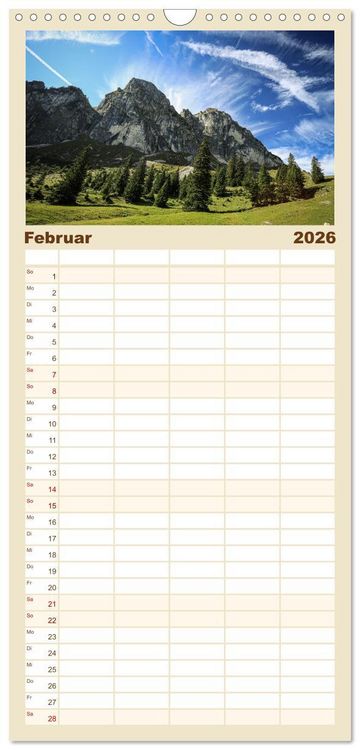 Produktbild: Familienplaner 2026 - Ostallg&auml;u - Zwischen Aggenstein und Forggensee mit 5 Spalten (Wandkalender, 21 x 45 cm) CALVENDO